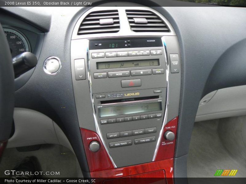 Obsidian Black / Light Gray 2008 Lexus ES 350