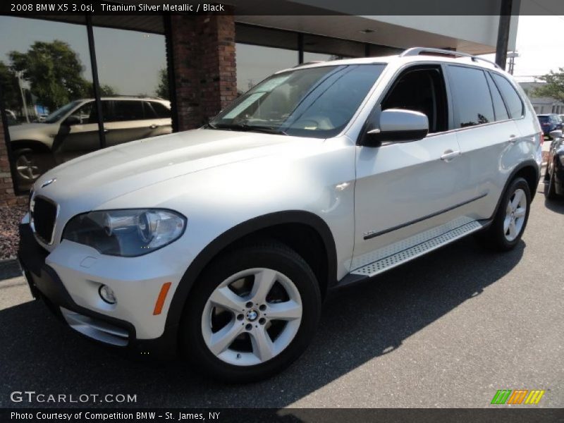 Titanium Silver Metallic / Black 2008 BMW X5 3.0si