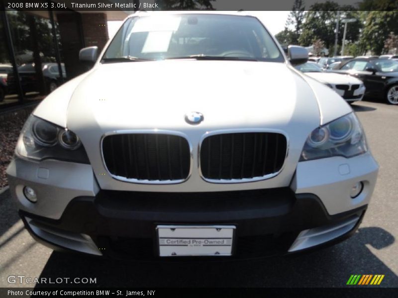 Titanium Silver Metallic / Black 2008 BMW X5 3.0si