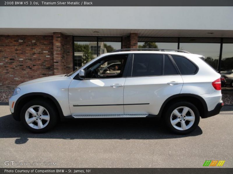 Titanium Silver Metallic / Black 2008 BMW X5 3.0si