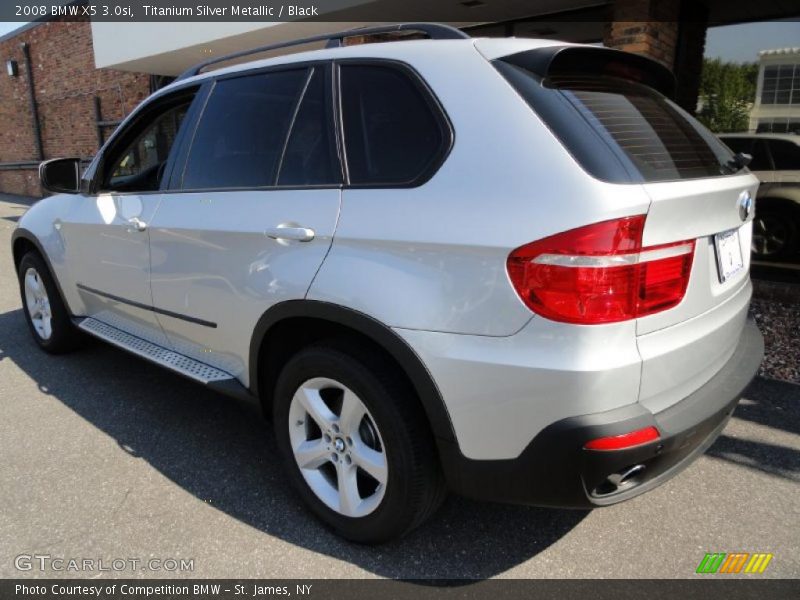 Titanium Silver Metallic / Black 2008 BMW X5 3.0si