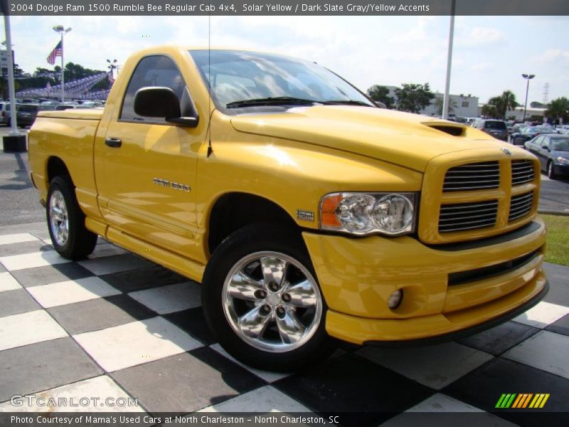 Solar Yellow / Dark Slate Gray/Yellow Accents 2004 Dodge Ram 1500 Rumble Bee Regular Cab 4x4