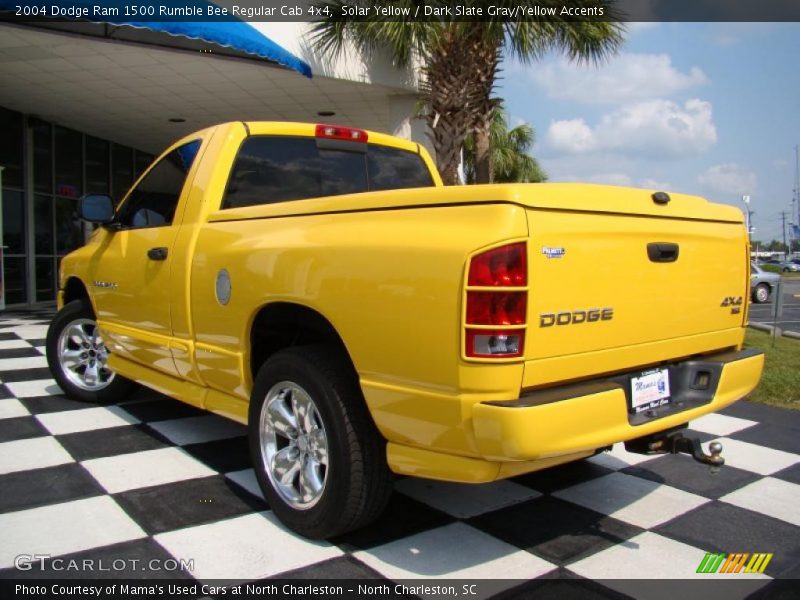 Solar Yellow / Dark Slate Gray/Yellow Accents 2004 Dodge Ram 1500 Rumble Bee Regular Cab 4x4