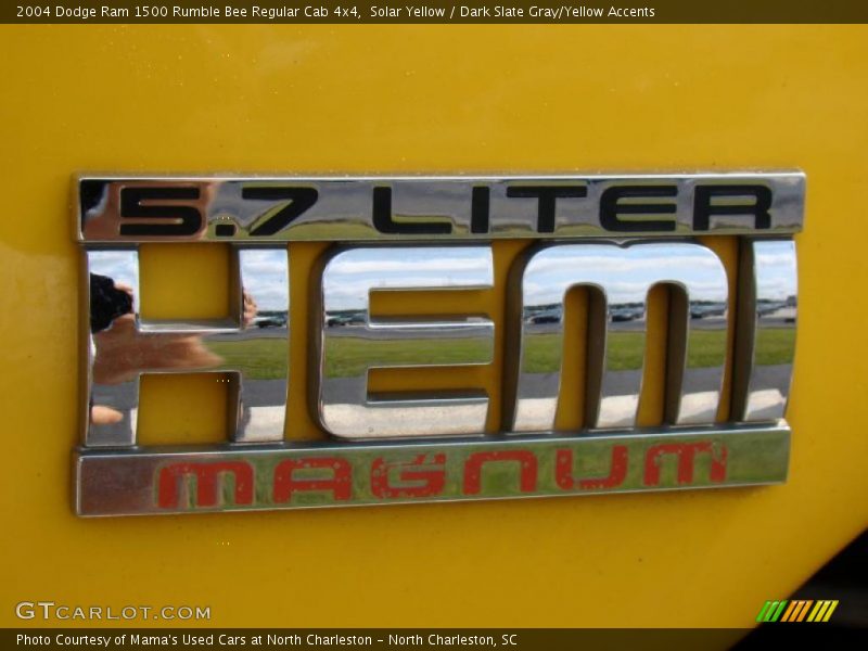 Solar Yellow / Dark Slate Gray/Yellow Accents 2004 Dodge Ram 1500 Rumble Bee Regular Cab 4x4