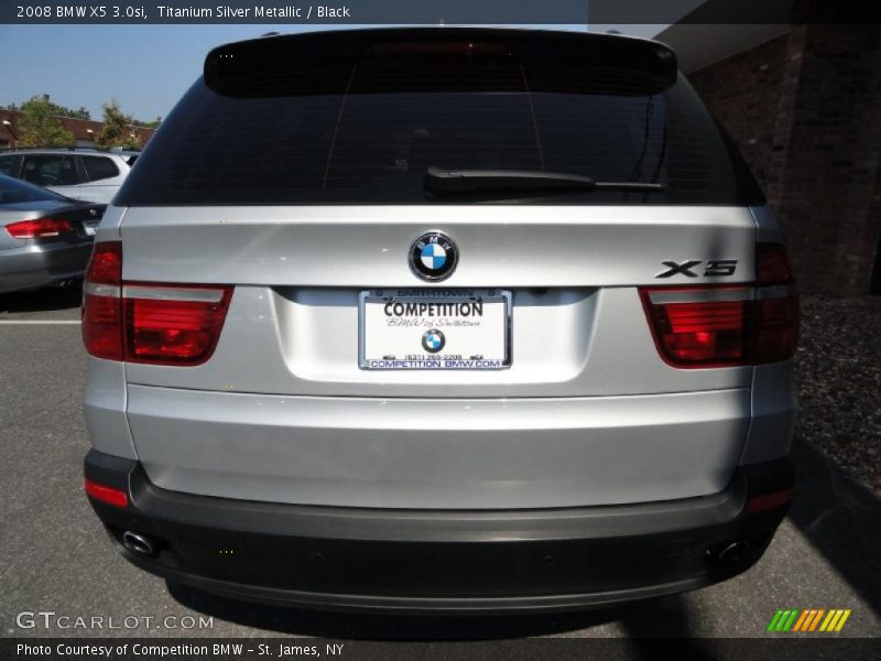 Titanium Silver Metallic / Black 2008 BMW X5 3.0si