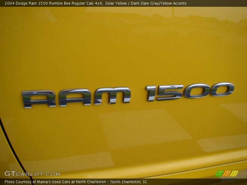 Solar Yellow / Dark Slate Gray/Yellow Accents 2004 Dodge Ram 1500 Rumble Bee Regular Cab 4x4