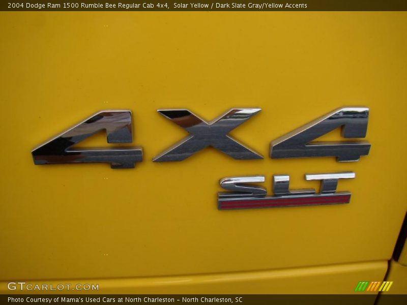 Solar Yellow / Dark Slate Gray/Yellow Accents 2004 Dodge Ram 1500 Rumble Bee Regular Cab 4x4