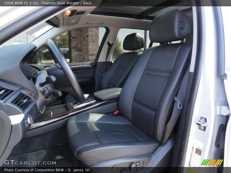 Titanium Silver Metallic / Black 2008 BMW X5 3.0si
