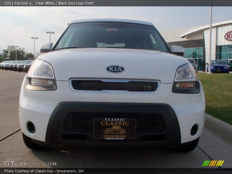 Clear White / Black Soul Logo Cloth 2011 Kia Soul +