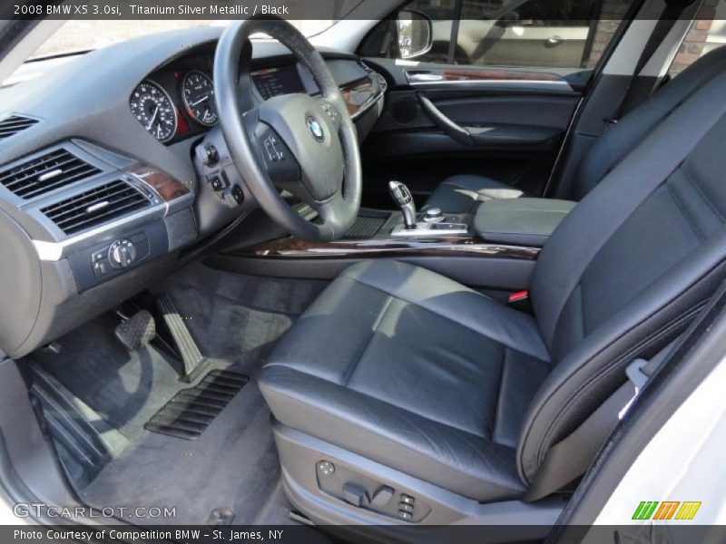 Titanium Silver Metallic / Black 2008 BMW X5 3.0si