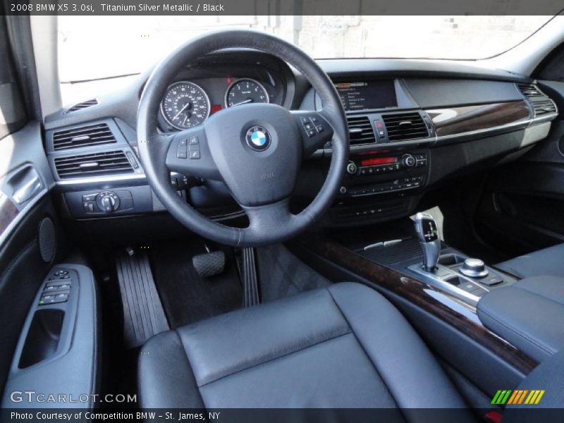 Titanium Silver Metallic / Black 2008 BMW X5 3.0si