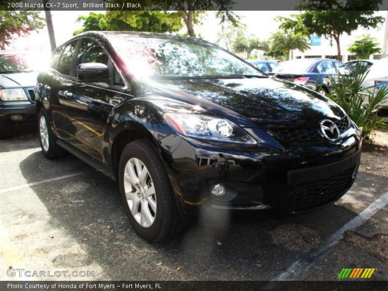 Brilliant Black / Black 2008 Mazda CX-7 Sport