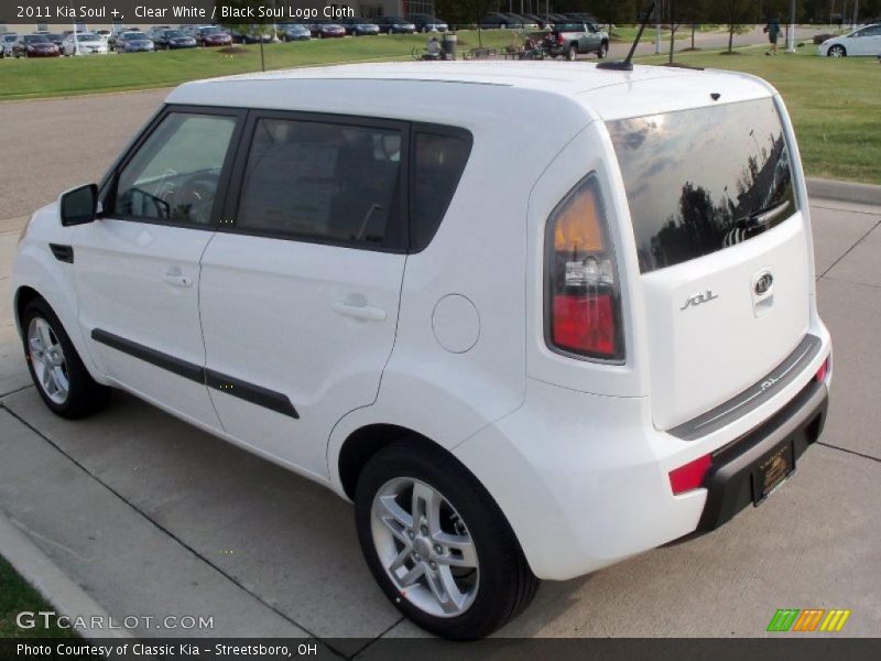 Clear White / Black Soul Logo Cloth 2011 Kia Soul +