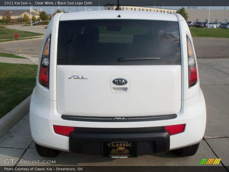 Clear White / Black Soul Logo Cloth 2011 Kia Soul +