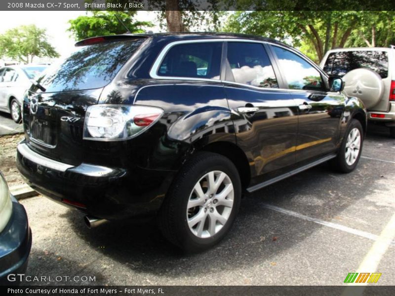 Brilliant Black / Black 2008 Mazda CX-7 Sport