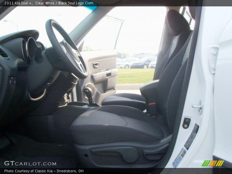 Clear White / Black Soul Logo Cloth 2011 Kia Soul +