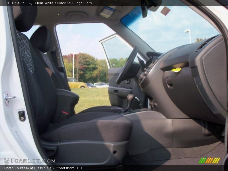 Clear White / Black Soul Logo Cloth 2011 Kia Soul +