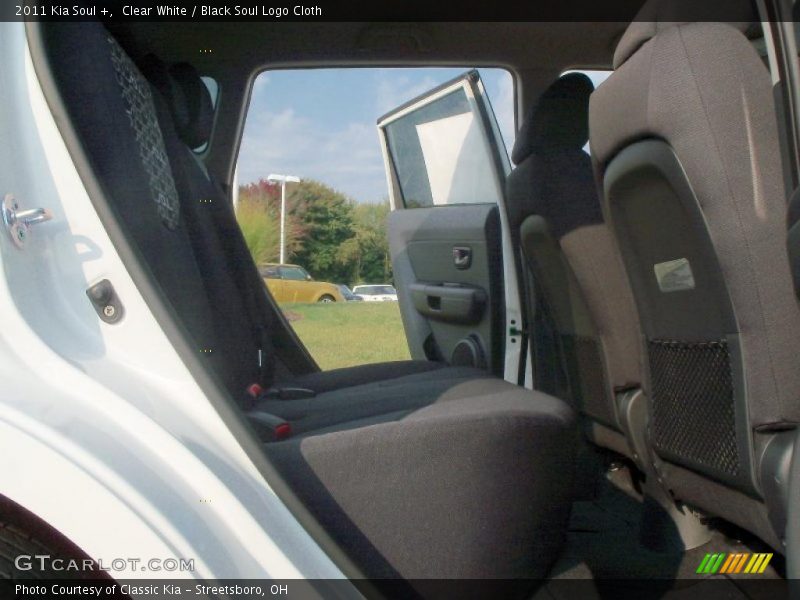 Clear White / Black Soul Logo Cloth 2011 Kia Soul +