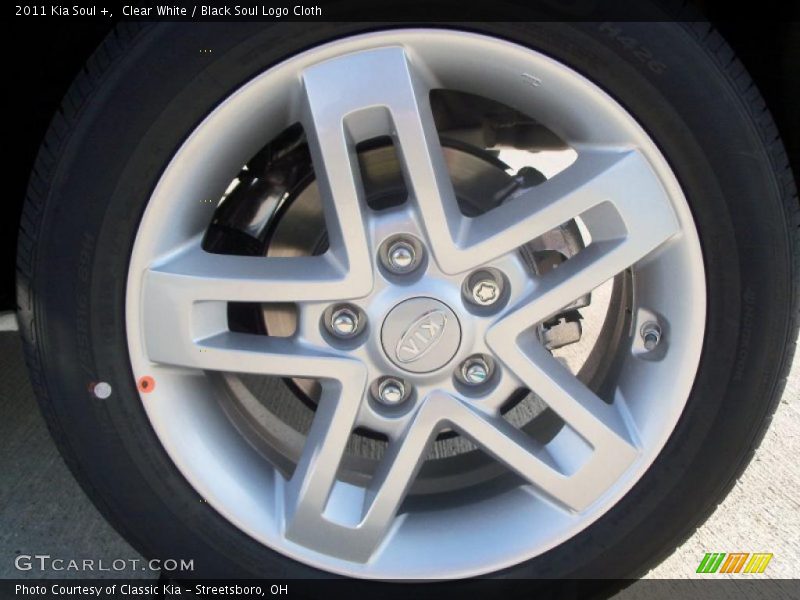 Clear White / Black Soul Logo Cloth 2011 Kia Soul +