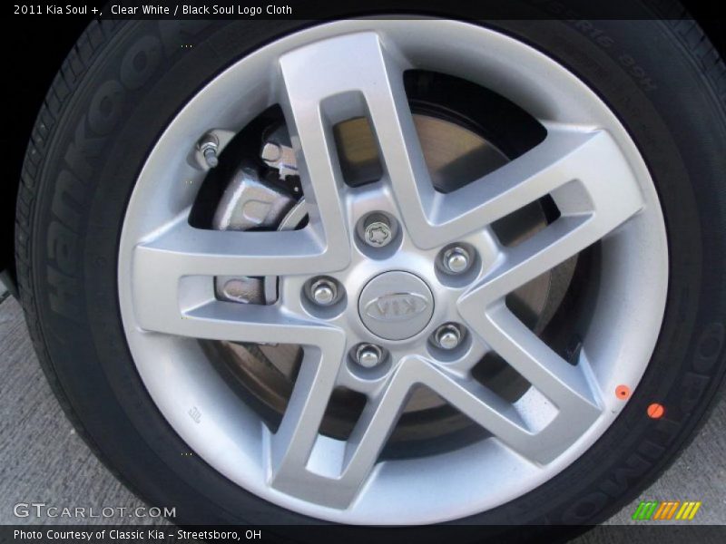 Clear White / Black Soul Logo Cloth 2011 Kia Soul +