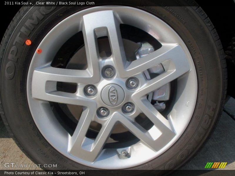 Clear White / Black Soul Logo Cloth 2011 Kia Soul +