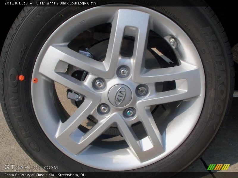 Clear White / Black Soul Logo Cloth 2011 Kia Soul +
