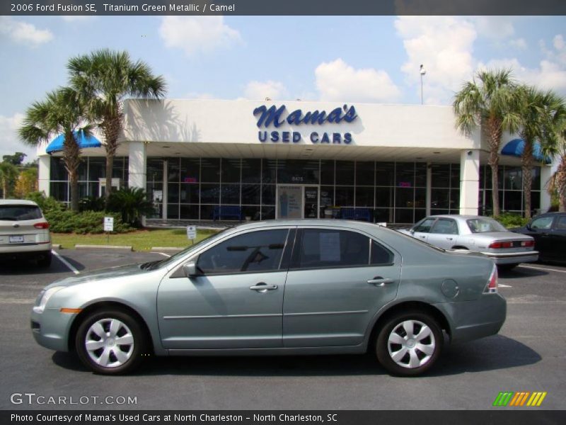 Titanium Green Metallic / Camel 2006 Ford Fusion SE