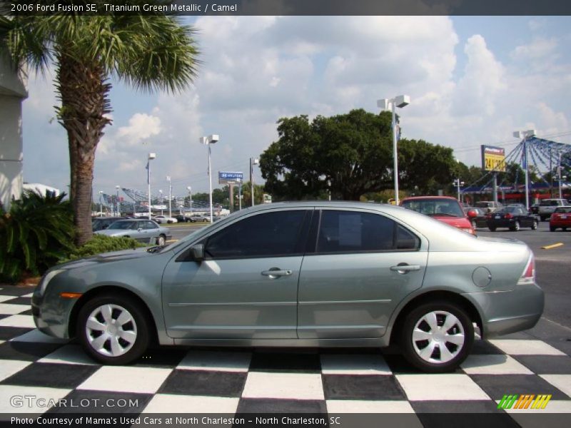 Titanium Green Metallic / Camel 2006 Ford Fusion SE