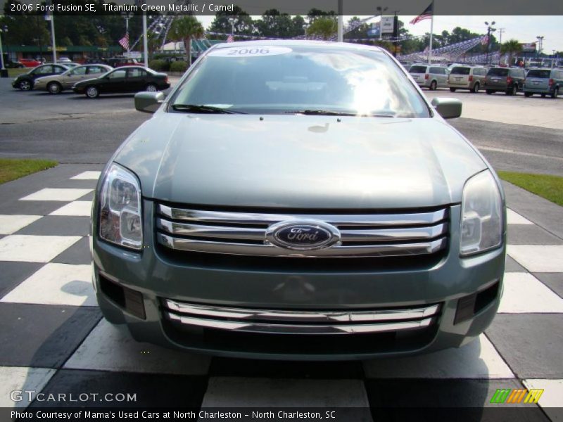 Titanium Green Metallic / Camel 2006 Ford Fusion SE