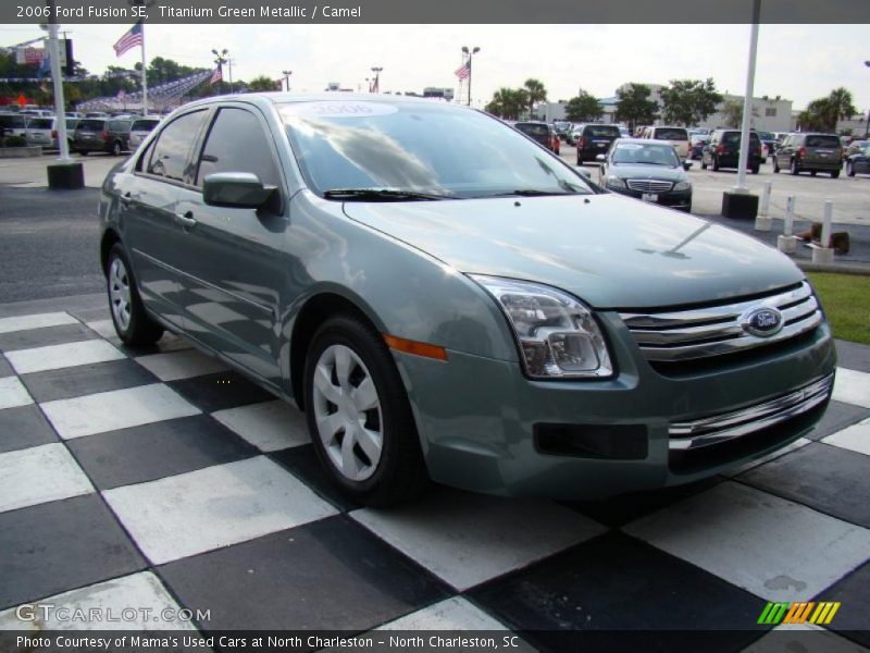 Titanium Green Metallic / Camel 2006 Ford Fusion SE