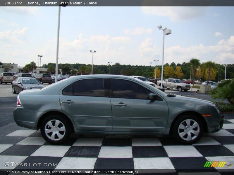 Titanium Green Metallic / Camel 2006 Ford Fusion SE