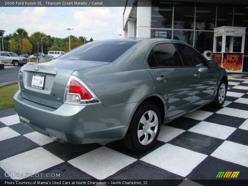 Titanium Green Metallic / Camel 2006 Ford Fusion SE