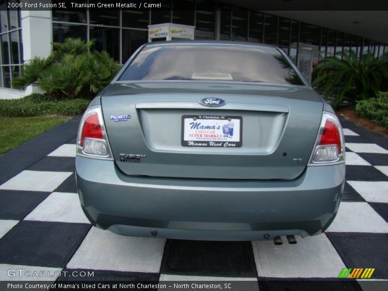 Titanium Green Metallic / Camel 2006 Ford Fusion SE