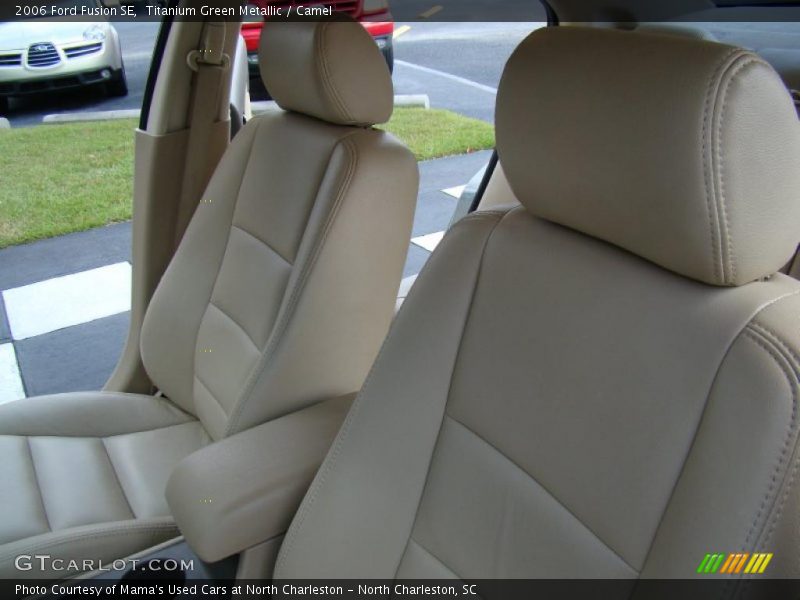 Titanium Green Metallic / Camel 2006 Ford Fusion SE