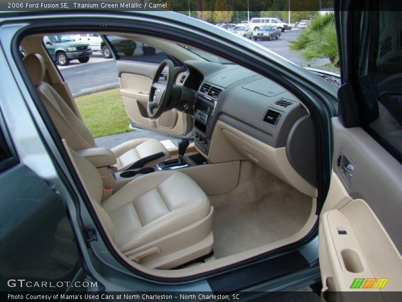 Titanium Green Metallic / Camel 2006 Ford Fusion SE