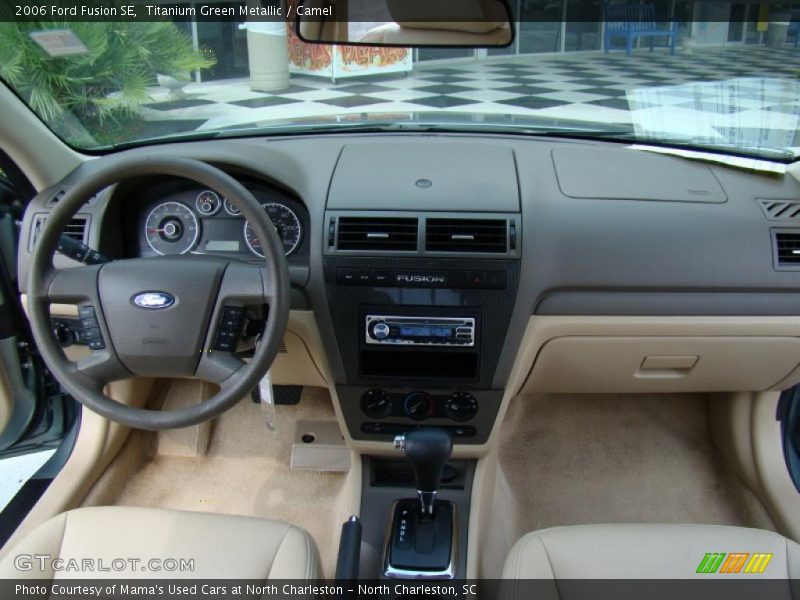Titanium Green Metallic / Camel 2006 Ford Fusion SE