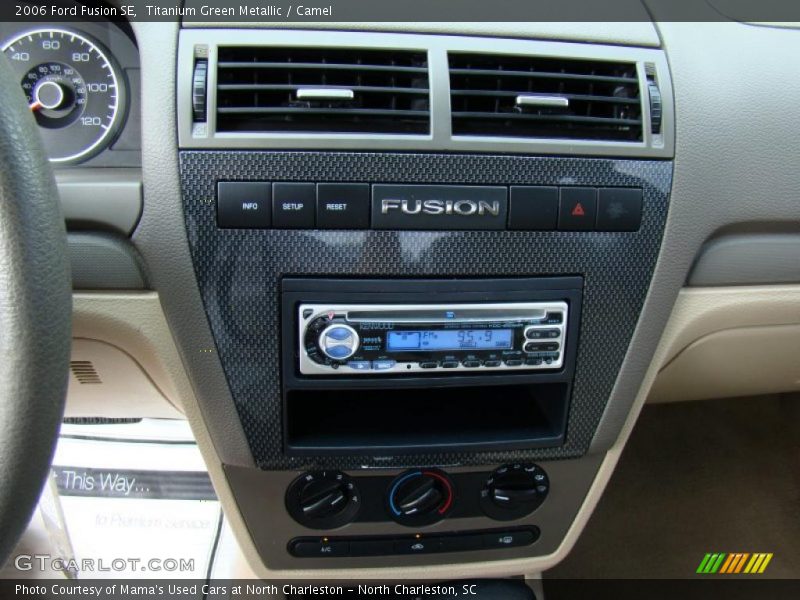Titanium Green Metallic / Camel 2006 Ford Fusion SE