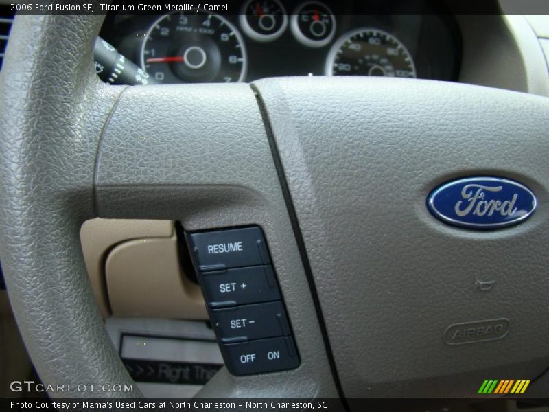 Titanium Green Metallic / Camel 2006 Ford Fusion SE