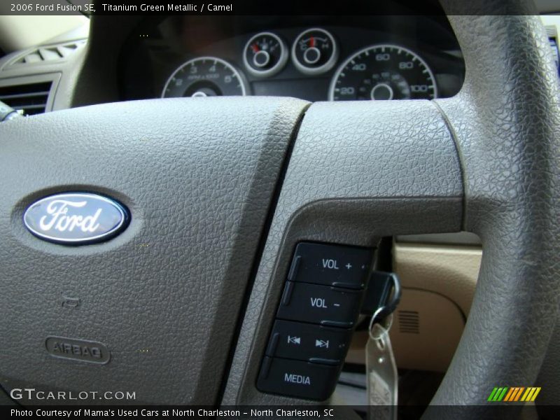 Titanium Green Metallic / Camel 2006 Ford Fusion SE