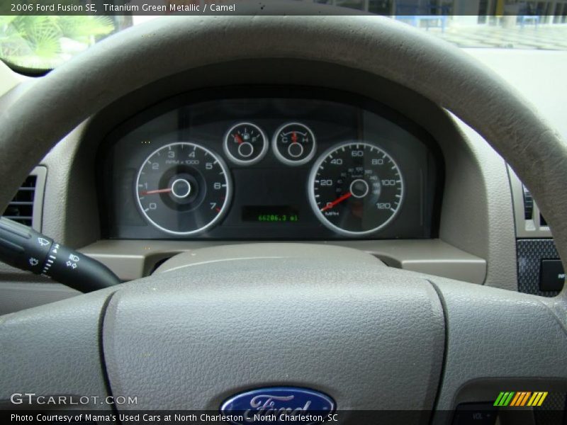 Titanium Green Metallic / Camel 2006 Ford Fusion SE