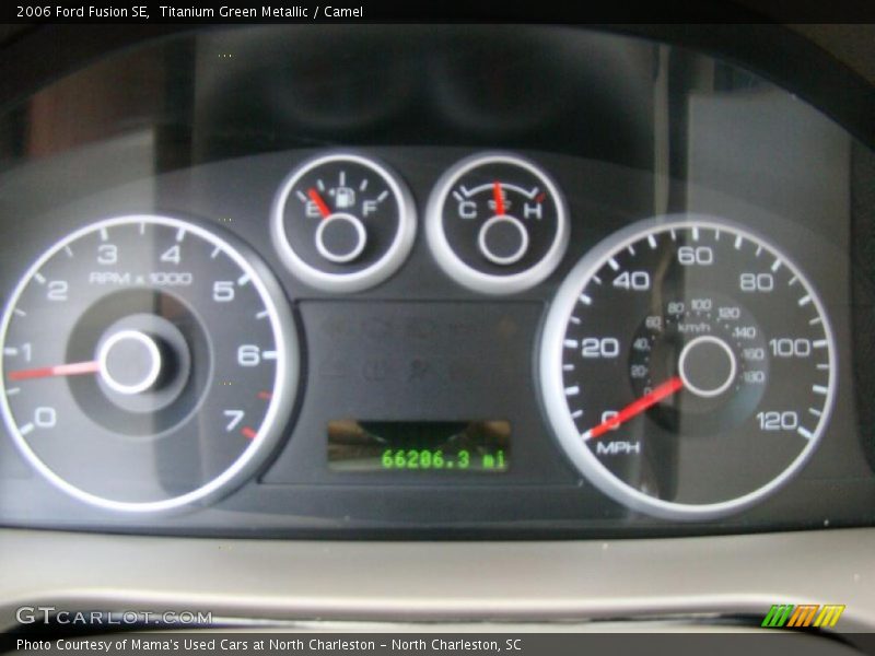 Titanium Green Metallic / Camel 2006 Ford Fusion SE