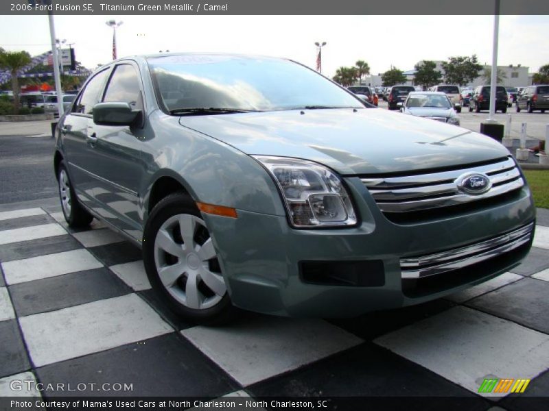 Titanium Green Metallic / Camel 2006 Ford Fusion SE