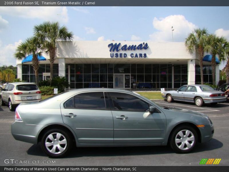 Titanium Green Metallic / Camel 2006 Ford Fusion SE