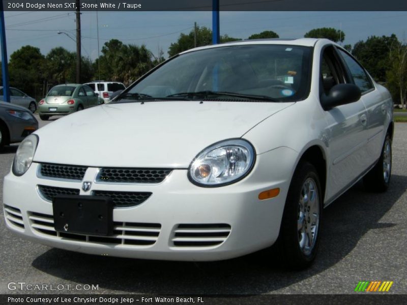 Stone White / Taupe 2004 Dodge Neon SXT
