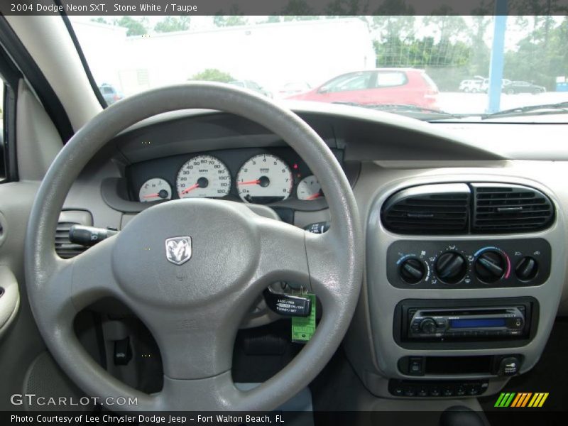 Stone White / Taupe 2004 Dodge Neon SXT