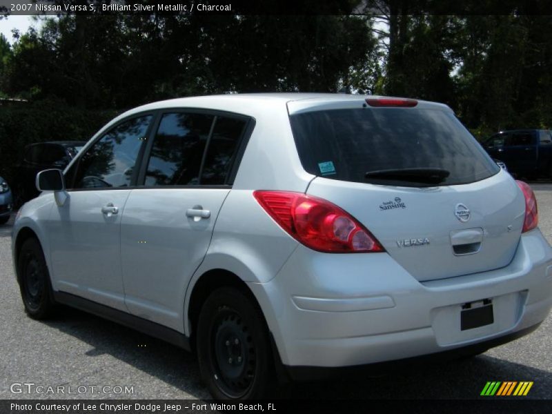 Brilliant Silver Metallic / Charcoal 2007 Nissan Versa S