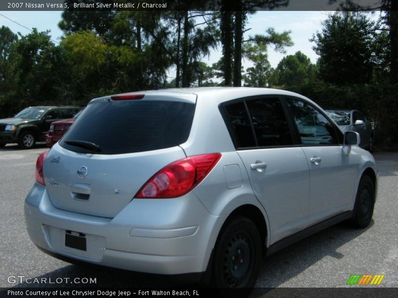 Brilliant Silver Metallic / Charcoal 2007 Nissan Versa S