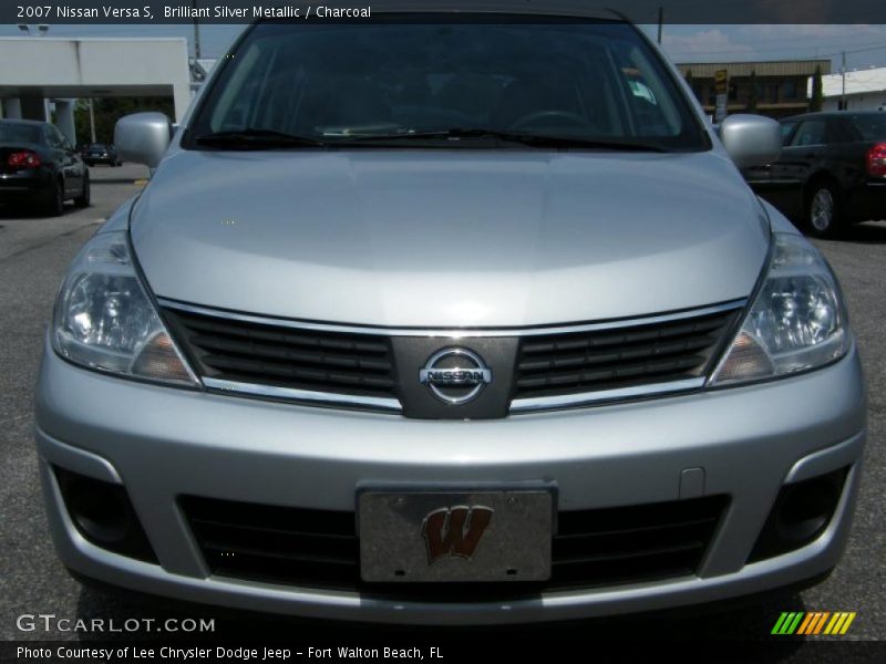 Brilliant Silver Metallic / Charcoal 2007 Nissan Versa S