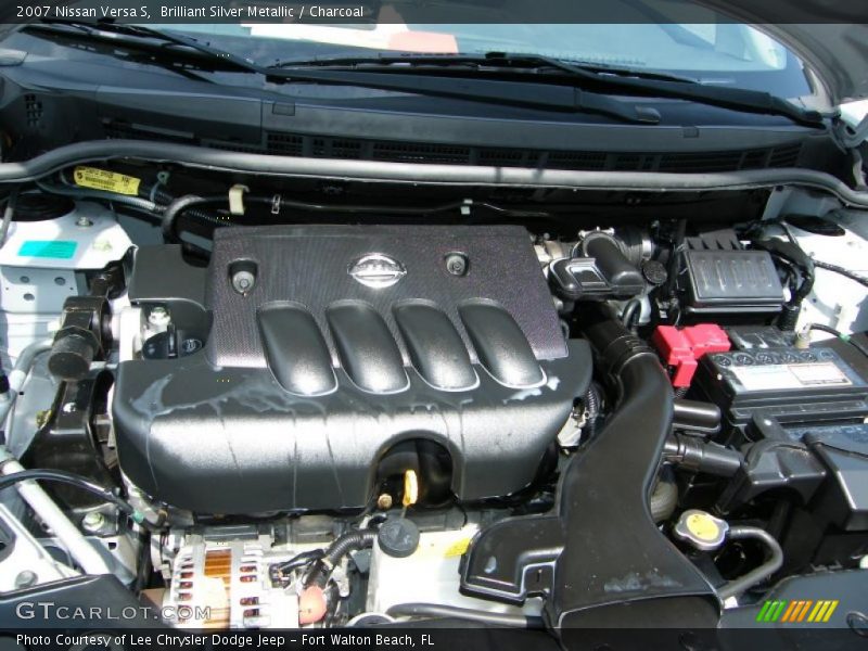 Brilliant Silver Metallic / Charcoal 2007 Nissan Versa S
