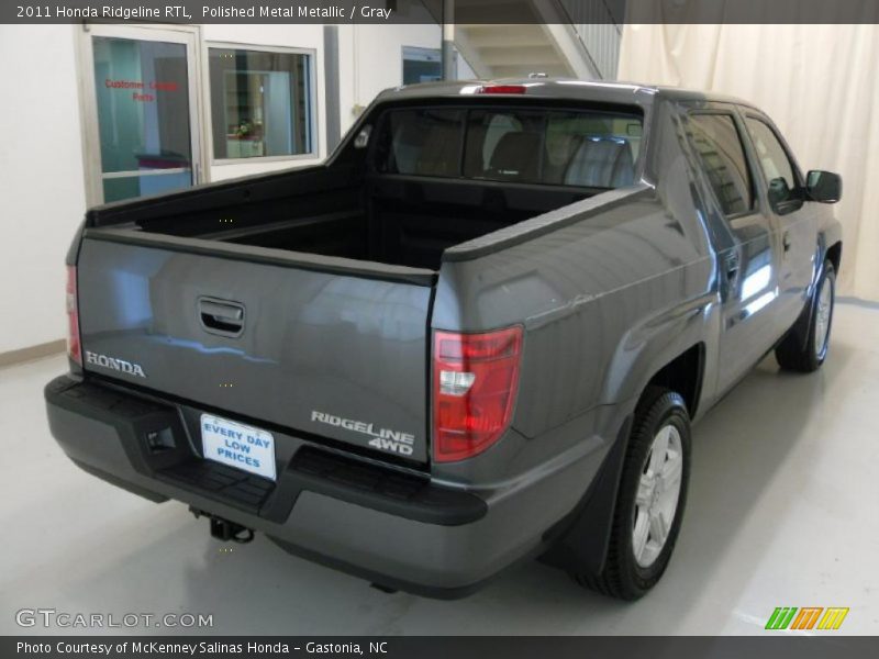 Polished Metal Metallic / Gray 2011 Honda Ridgeline RTL